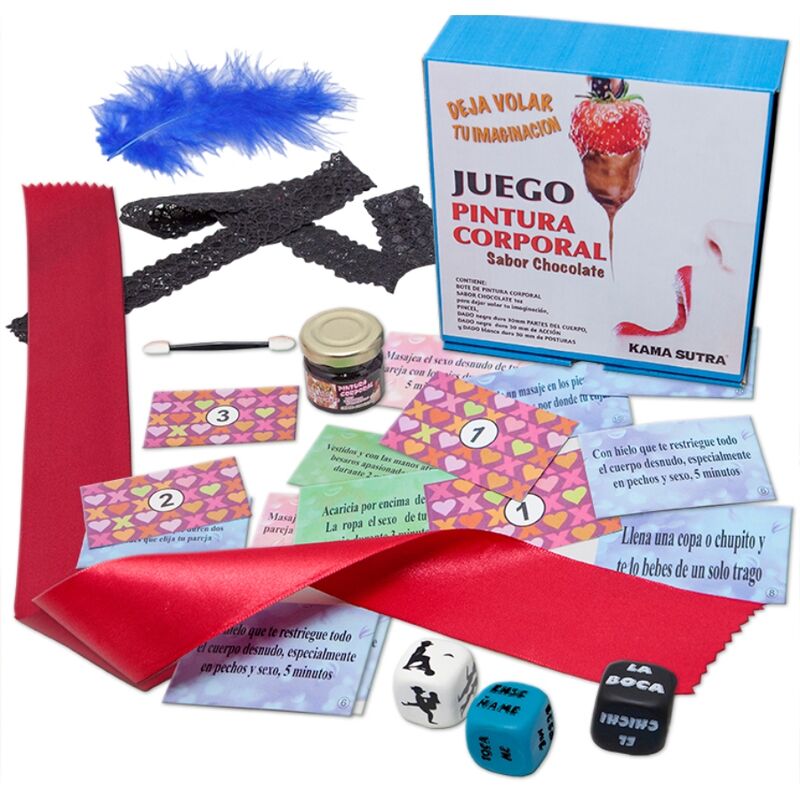 Imagen que nos facilita DIABLO PICANTE de su producto erótico DIABLO PICANTE - JUEGO DE DADOS CON PINTURA CORPORAL para nuestra categoría "ARTÍCULOS VARIOS|Kits Parejas".