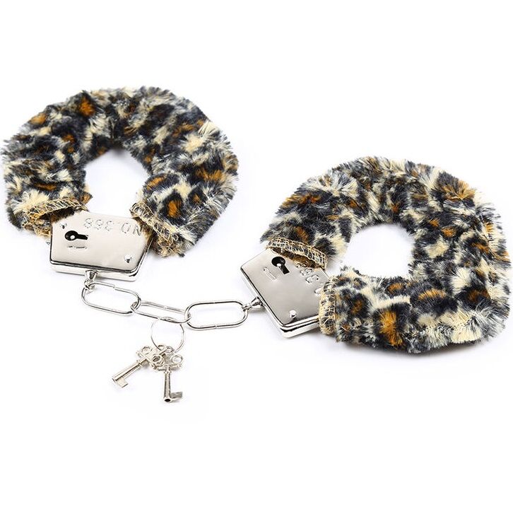 Imagen que nos facilita OHMAMA FETISH de su producto erótico OHMAMA FETISH - ESPOSAS METAL CON PELITOS TIGRE para nuestra categoría "BDSM & BONDAGE |Bondage|Esposas".
