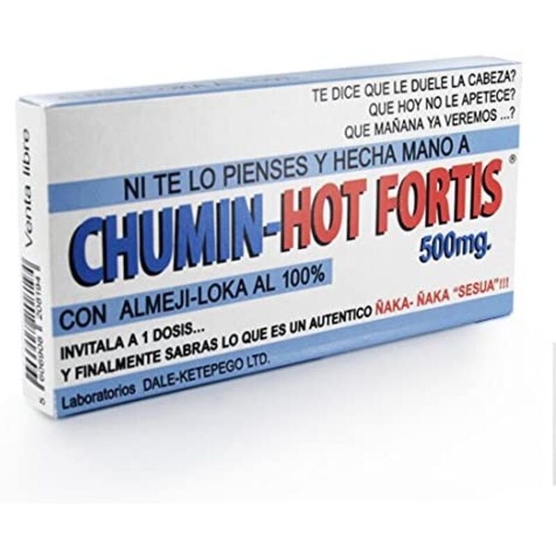 Imagen que nos facilita DIABLO GOLOSO de su producto erótico DIABLO GOLOSO - CAJA DE CARAMELOS CHUMIN-HOT FORTIS para nuestra categoría "ARTÍCULOS VARIOS|Dulces|Caramelos Divertidos".