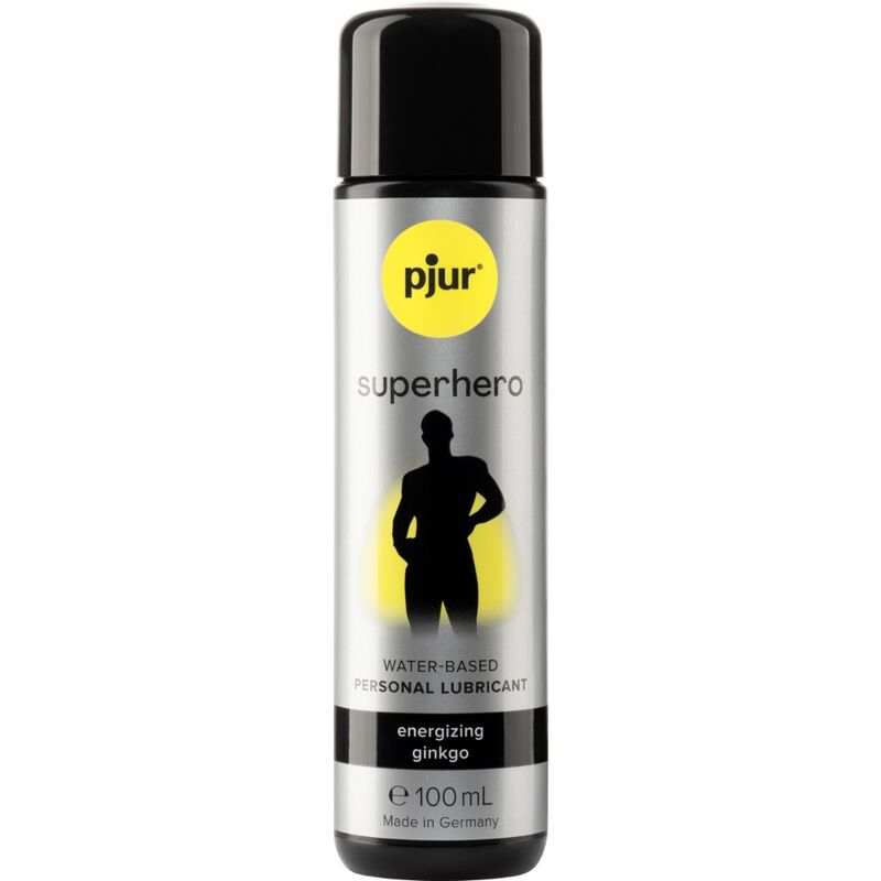Imagen que nos facilita PJUR de su producto erótico PJUR - SUPERHERO LUBRICANTE ENERGIZANTE GINKGO 100 ML para nuestra categoría "DROGUERÍA |Lubricantes|Base Agua".
