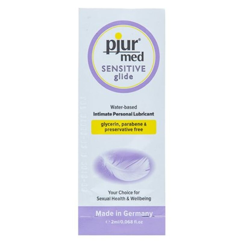 Imagen que nos facilita PJUR de su producto erótico PJUR - MED SENSITIVE GLIDE LUBRICANTE BASE AGUA 2 ML para nuestra categoría "DROGUERÍA |Lubricantes|Monodosis".
