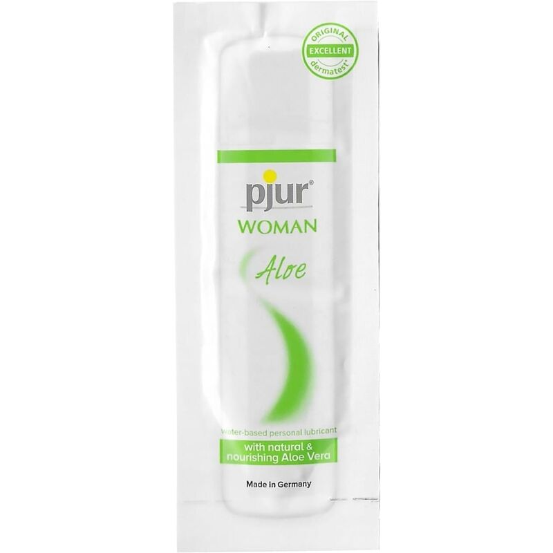 Imagen que nos facilita PJUR de su producto erótico PJUR - WOMAN ALOE LUBRICANTE BASE AGUA 2 ML para nuestra categoría "DROGUERÍA |Lubricantes|Monodosis".