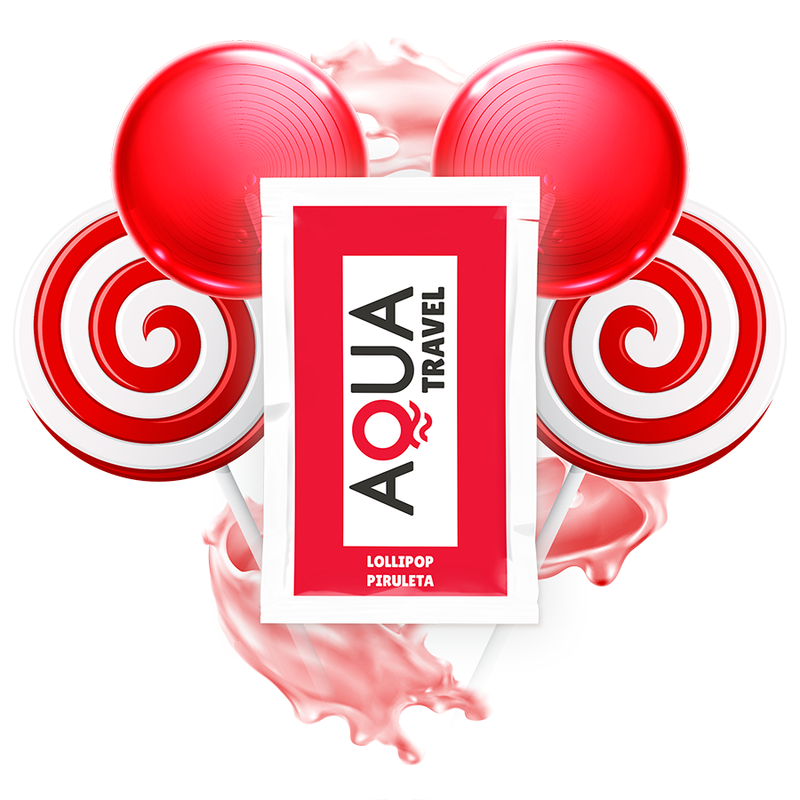 Imagen que nos facilita AQUA TRAVEL de su producto erótico AQUA TRAVEL - LUBRICANTE BASE AGUA SABOR PIRULETA 6 ML para nuestra categoría "DROGUERÍA |Lubricantes|Monodosis".