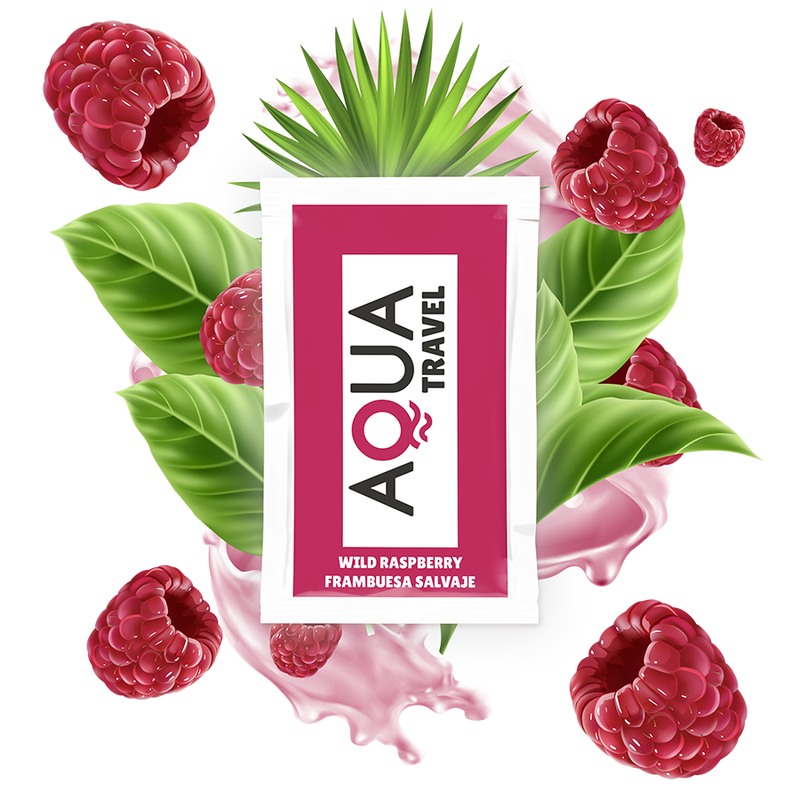 Imagen que nos facilita AQUA TRAVEL de su producto erótico AQUA TRAVEL - LUBRICANTE BASE AGUA SABOR FRAMBUESA SALVAJE 6 ML para nuestra categoría "DROGUERÍA |Lubricantes|Monodosis".
