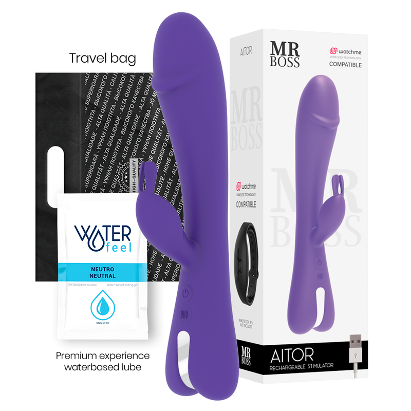 Imagen que nos facilita MR. BOSS de su producto erótico MR BOSS - AITOR RABBIT COMPATIBLE CON WATCHME WIRELESS TECHNOLOGY para nuestra categoría "JUGUETES BIENESTAR |Vibradores|Vibradores control remoto".