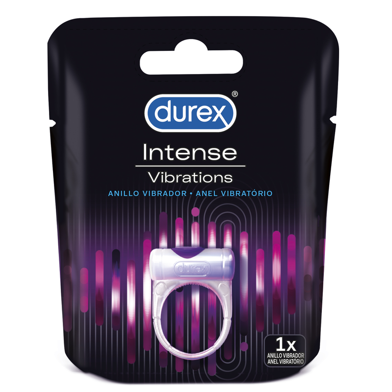 Imagen que nos facilita DUREX TOYS de su producto erótico DUREX - INTENSE ORGASMIC VIBRATIONS para nuestra categoría "JUGUETES BIENESTAR |Juguetes para Hombres|Accesorios para el pene|Anillos Pene|Anillos con Vibración".