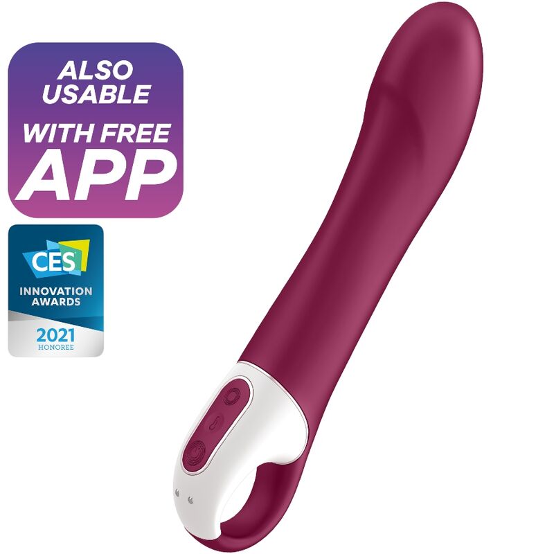 Imagen que nos facilita SATISFYER VIBRATOR de su producto erótico SATISFYER - BIG HEAT VIBRADOR PUNTO G para nuestra categoría "JUGUETES BIENESTAR |Vibradores|Vibradores HI-TECH".