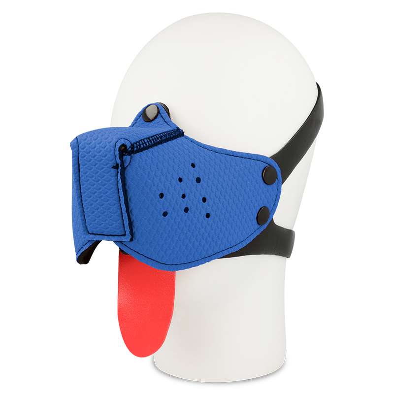 Imagen que nos facilita OHMAMA FETISH de su producto erótico OHMAMA FETISH - BOZAL PERRO  AZUL para nuestra categoría "BDSM & BONDAGE |Bondage|Bozal".