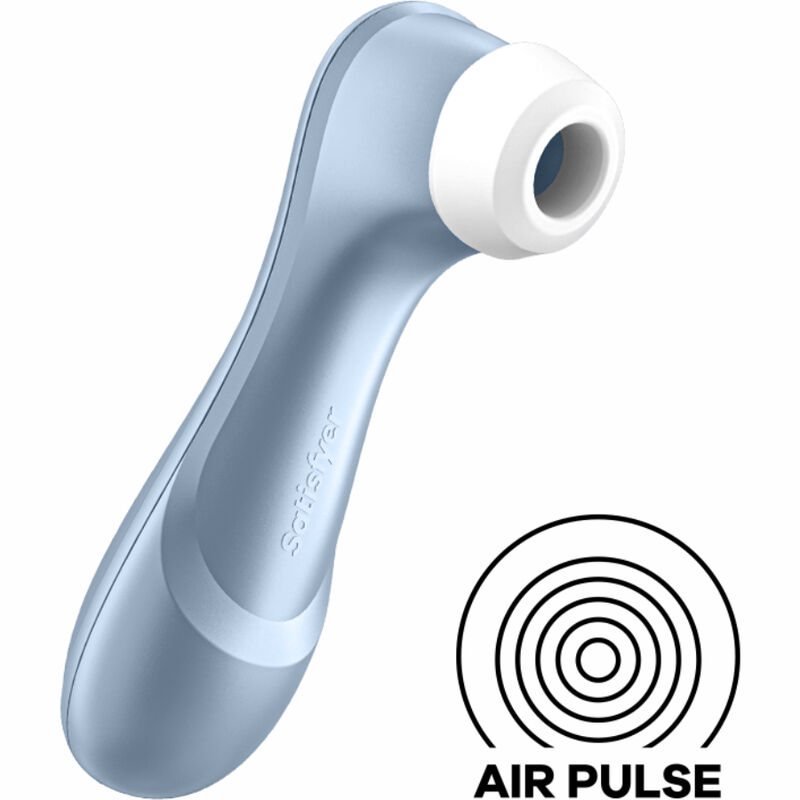 Imagen que nos facilita SATISFYER AIR PULSE de su producto erótico SATISFYER - PRO 2 ESTIMULADOR AZUL para nuestra categoría "JUGUETES BIENESTAR |Juguetes para Mujeres|Estimuladores|Succionadores sin vibración".