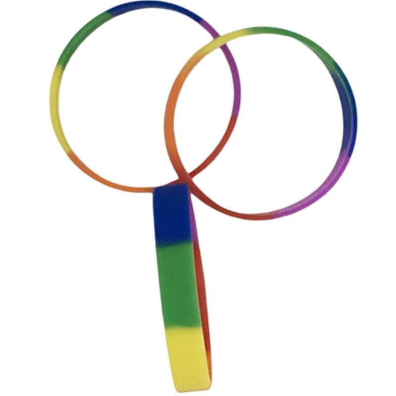 Imagen que nos facilita PRIDE de su producto erótico PRIDE - PULSERA SILICONA BANDERA LGBT para nuestra categoría "ARTÍCULOS VARIOS|Articulos divertidos|Complementos".