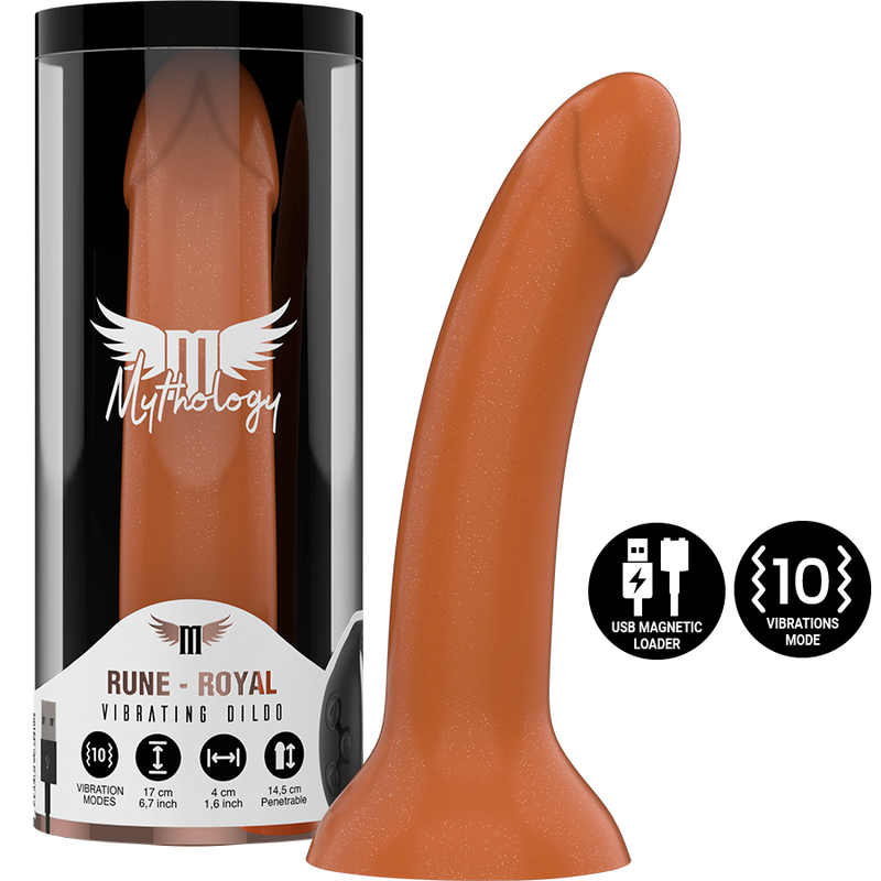 Imagen que nos facilita MYTHOLOGY FANTASY DILDO de su producto erótico MYTHOLOGY - RUNE ROYAL DILDO M - VIBRADOR COMPATIBLE CON WATCHME WIRELESS TECHNOLOGY para nuestra categoría "JUGUETES BIENESTAR |Vibradores|Vibradores control remoto".