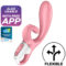 Imagen que nos facilita SATISFYER CONNECT de su producto erótico SATISFYER - HUG ME VIBRADOR RABBIT APP ROSA para nuestra categoría "JUGUETES BIENESTAR |Vibradores|Vibradores con APP".
