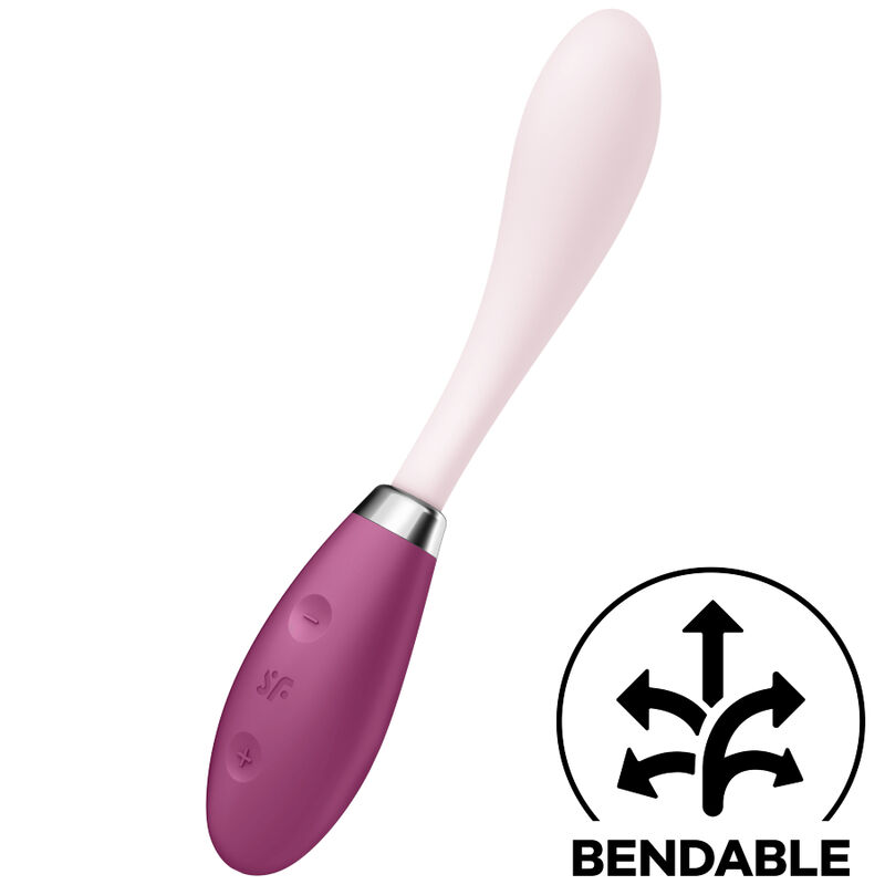 Imagen que nos facilita SATISFYER VIBRATOR de su producto erótico SATISFYER - G-SPOT FLEX 3 MULTI VIBRADOR ROJO para nuestra categoría "JUGUETES BIENESTAR |Vibradores|100% Sumergible".