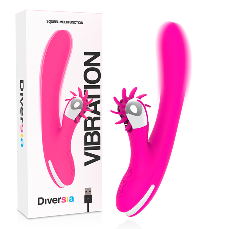 Imagen que nos facilita DIVERSIA de su producto erótico DIVERSIA - BUNNY VIBRATING 24 CM para nuestra categoría "JUGUETES BIENESTAR |Vibradores|Rotadores y vibradores".
