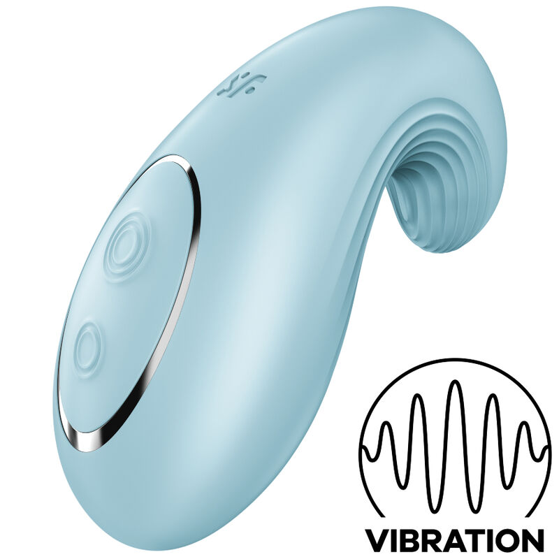 Imagen que nos facilita SATISFYER LAYONS de su producto erótico SATISFYER - DIPPING DELIGHT VIBRADOR LAY-ON AZUL para nuestra categoría "JUGUETES BIENESTAR |Juguetes para Mujeres|Estimuladores|Masajeadores".