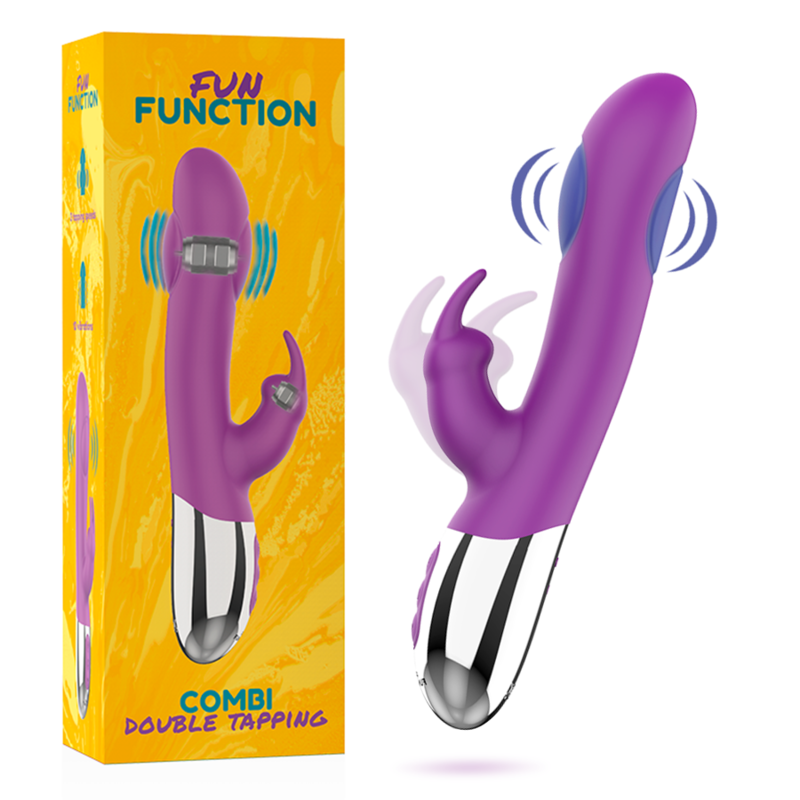 Imagen que nos facilita FUN FUNCTION de su producto erótico FUN FUNCTION - COMBI DOUBLE TAPPING para nuestra categoría "JUGUETES BIENESTAR |Vibradores|Rotadores y vibradores".