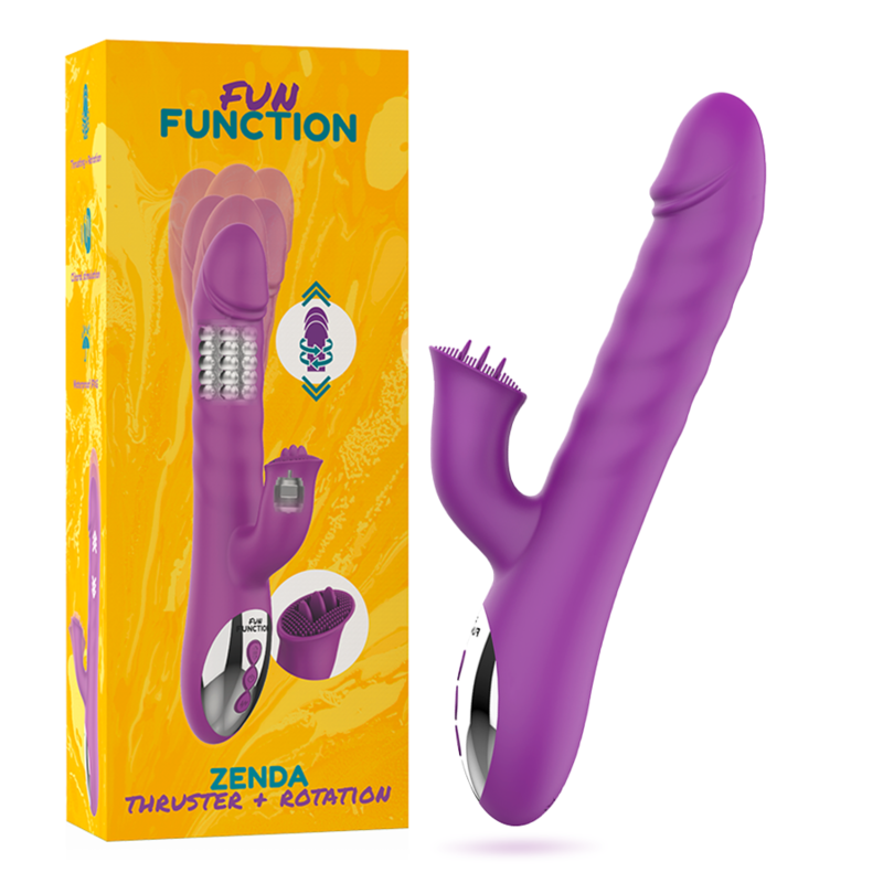 Imagen que nos facilita FUN FUNCTION de su producto erótico FUN FUNCTION - ZENDA THRUSTER & ROTATION para nuestra categoría "JUGUETES BIENESTAR |Vibradores|Rotadores y vibradores".