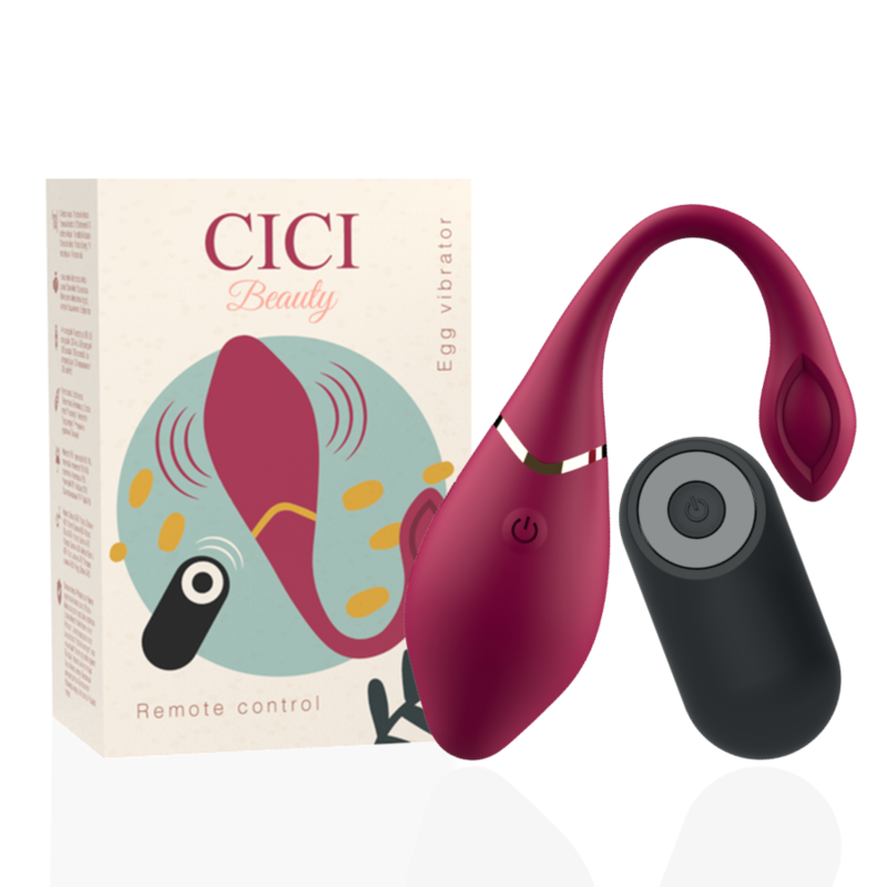 Imagen que nos facilita CICI BEAUTY de su producto erótico CICI BEAUTY - PREMIUM SILICONE EGG VIBRATOR REMOTE CONTROL para nuestra categoría "JUGUETES BIENESTAR |Vibradores|Vibradores control remoto".