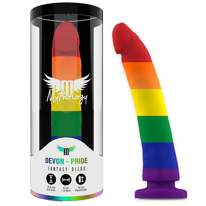 Imagen que nos facilita MYTHOLOGY FANTASY DILDO de su producto erótico MYTHOLOGY - DEVON PRIDE DILDO M para nuestra categoría "JUGUETES BIENESTAR |Juguetes para Hombres|Masturbadores varios".