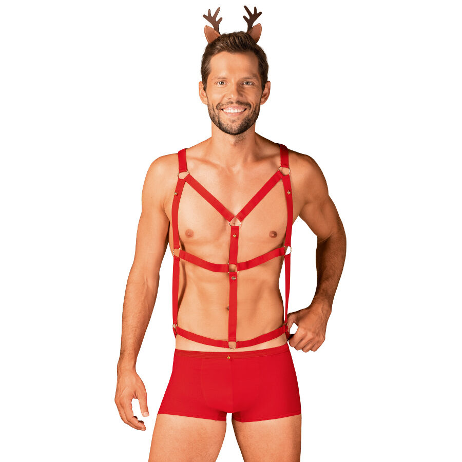 Imagen que nos facilita OBSESSIVE XMAS de su producto erótico OBSESSIVE - MR REINDY SET S/M para nuestra categoría "MODA & LENCERÍA|Lencería Hombre|Disfraces Hombre".