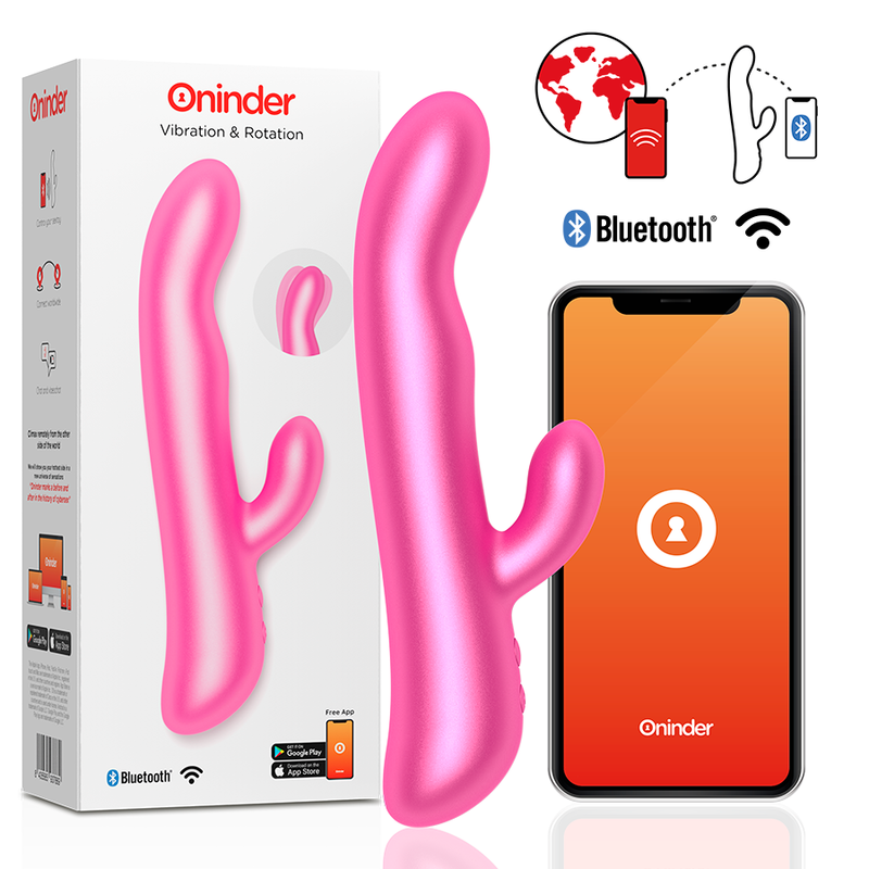 Imagen que nos facilita ONINDER de su producto erótico ONINDER - OSLO VIBRACIÓN Y ROTACIÓN ROSA - APLICACIÓN GRATUITA para nuestra categoría "JUGUETES BIENESTAR |Vibradores|Vibradores con APP".