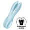 Imagen que nos facilita SATISFYER VIBRATOR de su producto erótico SATISFYER - THREESOME 1 VIBRADOR AZUL para nuestra categoría "JUGUETES BIENESTAR |Juguetes para Mujeres|Estimuladores|Para Clítoris".