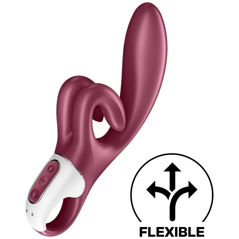 Imagen que nos facilita SATISFYER VIBRATOR de su producto erótico SATISFYER - TOUCH ME VIBRADOR RABBIT ROJO para nuestra categoría "JUGUETES BIENESTAR |Vibradores|Vibradores Rabbit".