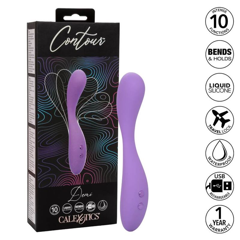 Imagen que nos facilita CALEXOTICS de su producto erótico CALEXOTICS - CONTOUR DEMI VIOLETA para nuestra categoría "JUGUETES BIENESTAR |Vibradores|Rotadores y vibradores".