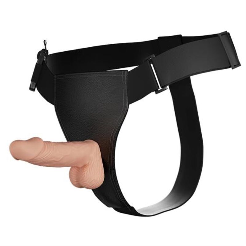 Imagen que nos facilita BAILE HARNESS COLLECTION de su producto erótico BAILE - ULTRA PASSIONATE HARNESS 19.4 CM NATURAL para nuestra categoría "JUGUETES BIENESTAR |Arneses|Arneses con Vibración".