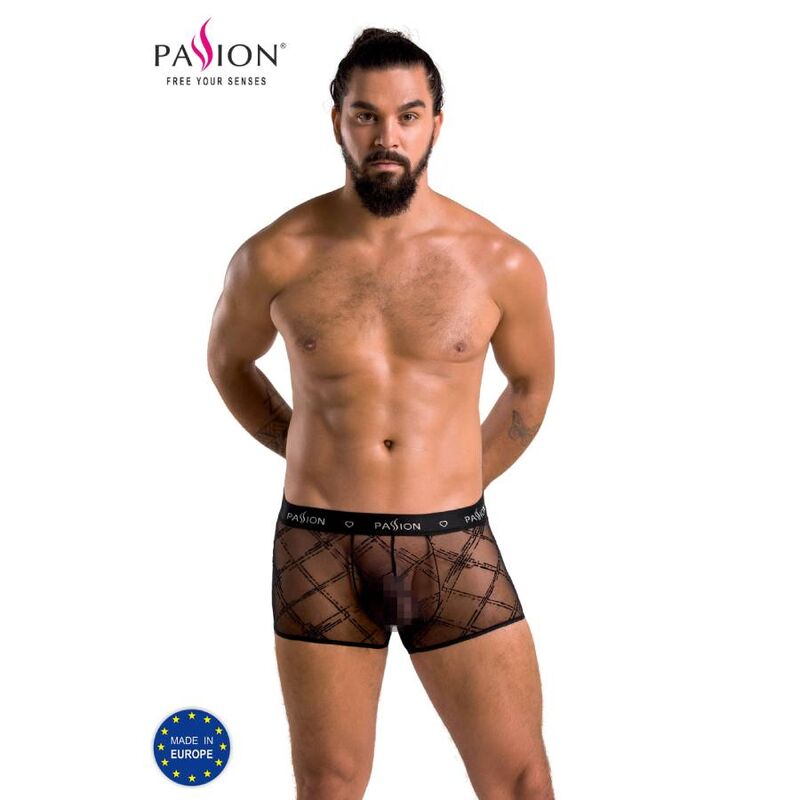 Imagen que nos facilita PASSION MEN de su producto erótico PASSION - 032 SHORT JAMES NEGRO S/M para nuestra categoría "MODA & LENCERÍA|Lencería Hombre|Boxers".