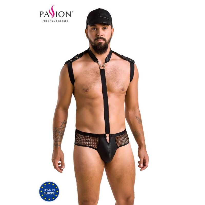 Imagen que nos facilita PASSION MEN de su producto erótico PASSION - 038 SET JOHN NEGRO L/XL para nuestra categoría "MODA & LENCERÍA|Lencería Hombre|Packs Lencería Masculina".