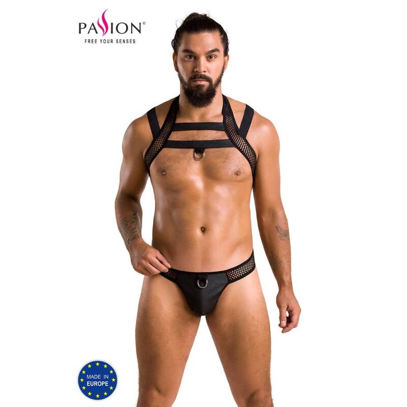 Imagen que nos facilita PASSION MEN de su producto erótico PASSION - 043 SET JACOB NEGRO L/XL para nuestra categoría "MODA & LENCERÍA|Lencería Hombre|Packs Lencería Masculina".