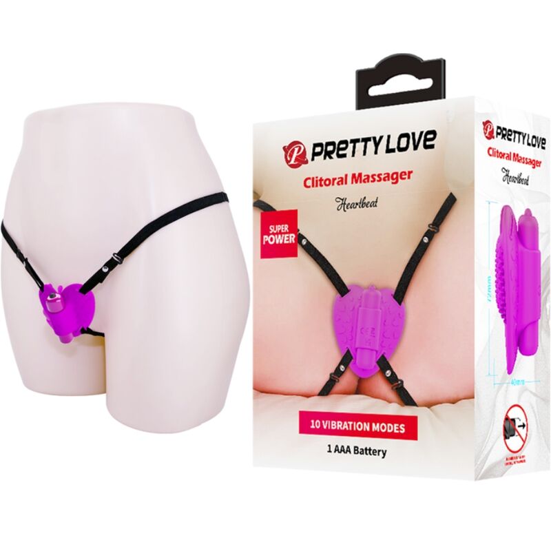Imagen que nos facilita PRETTY LOVE FLIRTATION de su producto erótico PRETTY LOVE - MASAJEADOR DE CLÍTORIS HEARTBEAT 10 MODOS DE VIBRACIÓN MORADO para nuestra categoría "JUGUETES BIENESTAR |Juguetes para Mujeres|Estimuladores".