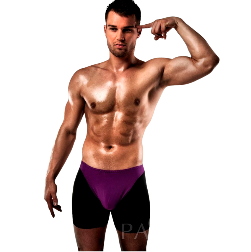 Imagen que nos facilita PASSION MEN de su producto erótico PASSION - BOXER 009 LILA/ NEGRO EROTIC LINGERIE S/M para nuestra categoría "MODA & LENCERÍA|Lencería Hombre|Boxers".