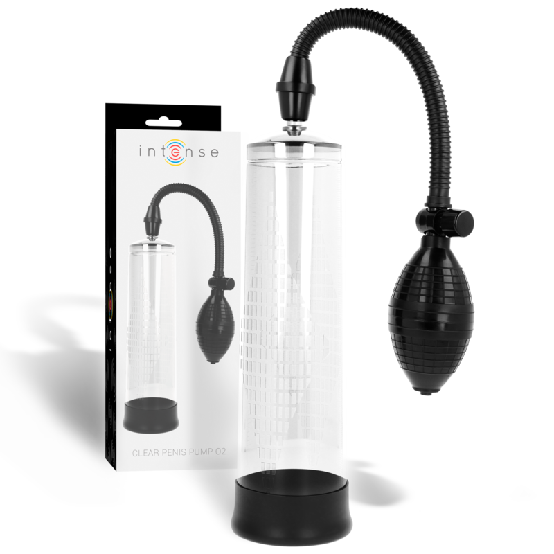 Imagen que nos facilita INTENSE PUMP de su producto erótico INTENSE - PUMP BOMBA TRANSPARENTE 02 para nuestra categoría "JUGUETES BIENESTAR |Juguetes para Hombres|Accesorios para el pene|Bomba Alargadora Pene".