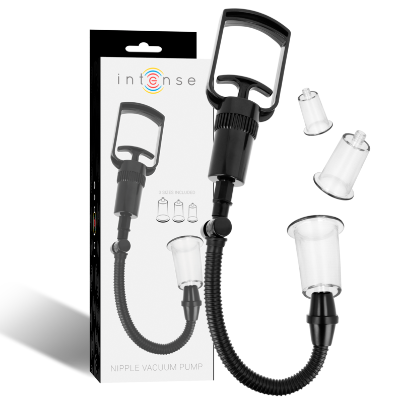 Imagen que nos facilita INTENSE PUMP de su producto erótico INTENSE - PUMP BOMBA PEZONES 3 COPAS INTERCAMBIABLES para nuestra categoría "JUGUETES BIENESTAR |Juguetes para Mujeres|Estimuladores".