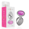 Imagen que nos facilita INTENSE ANAL TOYS de su producto erótico INTENSE - PLUG ANAL METAL ALUMINIO CON CRISTAL ROSA TALLA S para nuestra categoría "JUGUETES BIENESTAR |Anal|Plugs Anales".