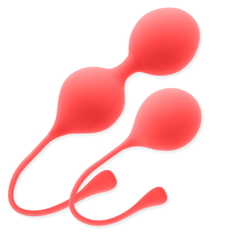 Imagen que nos facilita INTENSE HEALTH & FUN de su producto erótico INTENSE - BOLAS KEGEL PACK KENDALL ROJO para nuestra categoría "JUGUETES BIENESTAR |Juguetes para Mujeres|Bolas Chinas|Bolas Silicona".