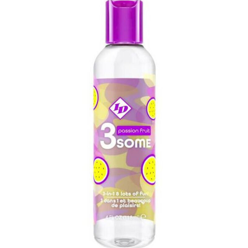 Imagen que nos facilita ID 3SOME de su producto erótico ID 3SOME - 4 FL OZ FRUTA DE LA PASIÓN para nuestra categoría "DROGUERÍA |Lubricantes|Con deliciosos Sabores".