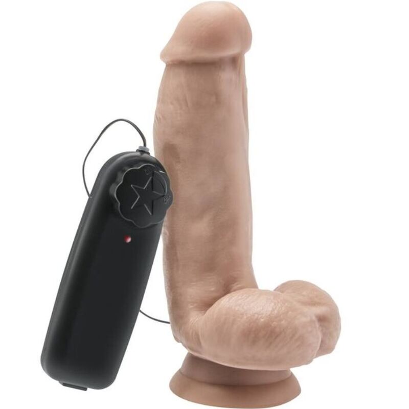 Imagen que nos facilita GET REAL de su producto erótico GET REAL - DILDO 12 CM CON TESTÍCULOS VIBRADOR NATURAL para nuestra categoría "JUGUETES BIENESTAR |Vibradores|Vibradores control remoto".