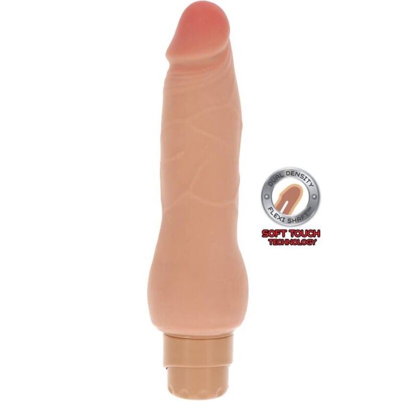 Imagen que nos facilita GET REAL de su producto erótico GET REAL - DUAL DENSITY SMOOTH VIBRADOR NATURAL para nuestra categoría "JUGUETES BIENESTAR |Vibradores|Vibradores Realisticos".
