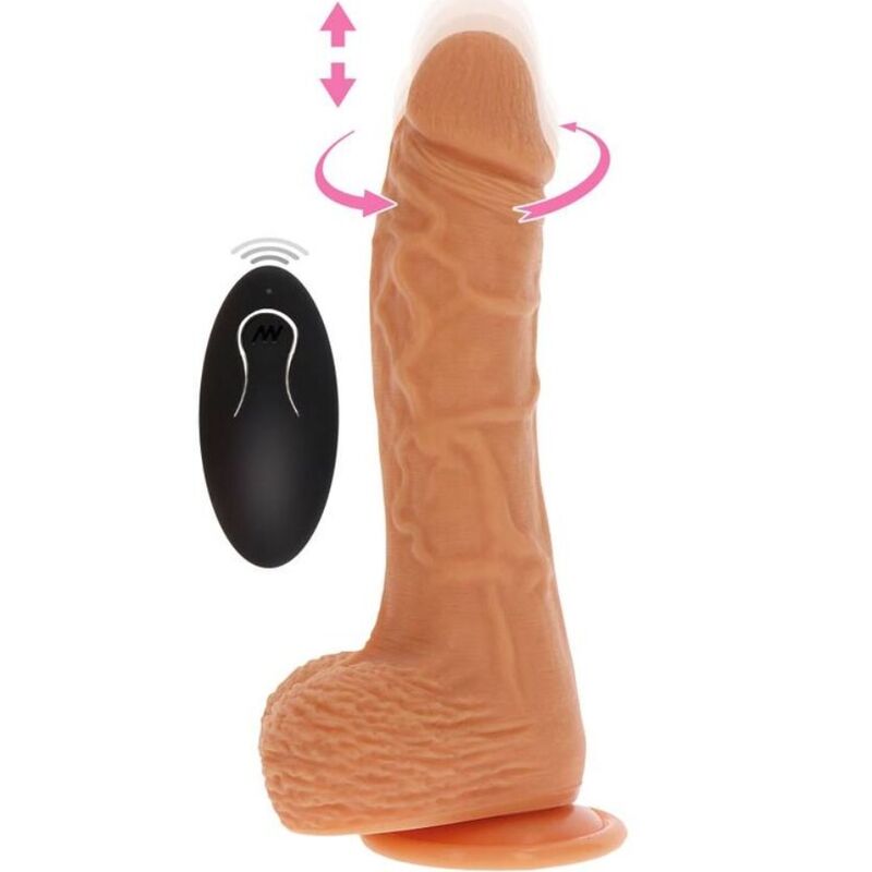 Imagen que nos facilita GET REAL de su producto erótico GET REAL - DILDO VIBRADOR ROTADOR UP&DOWN NATURAL para nuestra categoría "JUGUETES BIENESTAR |Vibradores|Rotadores y vibradores".