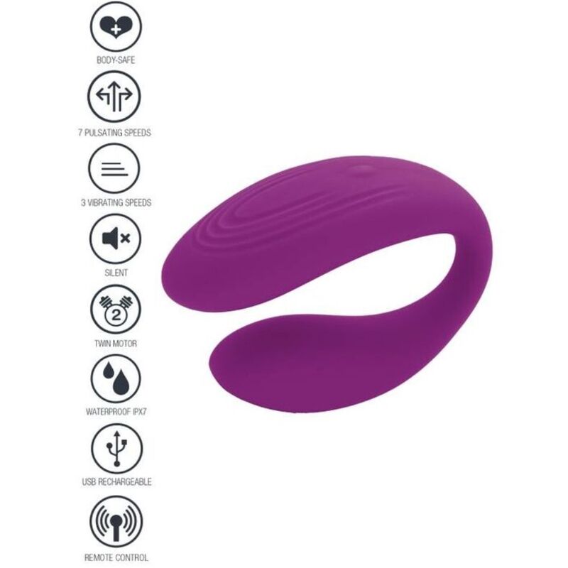 Imagen que nos facilita XOCOON de su producto erótico XOCOON - BOUND LOVE VIBRADOR PARA PAREJAS MORADO para nuestra categoría "JUGUETES BIENESTAR |Juguetes para Mujeres|Estimuladores|Succionadores sin vibración".