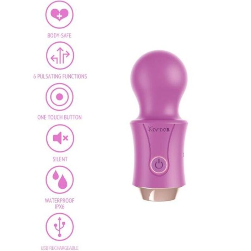 Imagen que nos facilita XOCOON de su producto erótico XOCOON - THE TRAVELLER WAND FUCSIA para nuestra categoría "JUGUETES BIENESTAR |Juguetes para Mujeres|Estimuladores|Masajeadores".