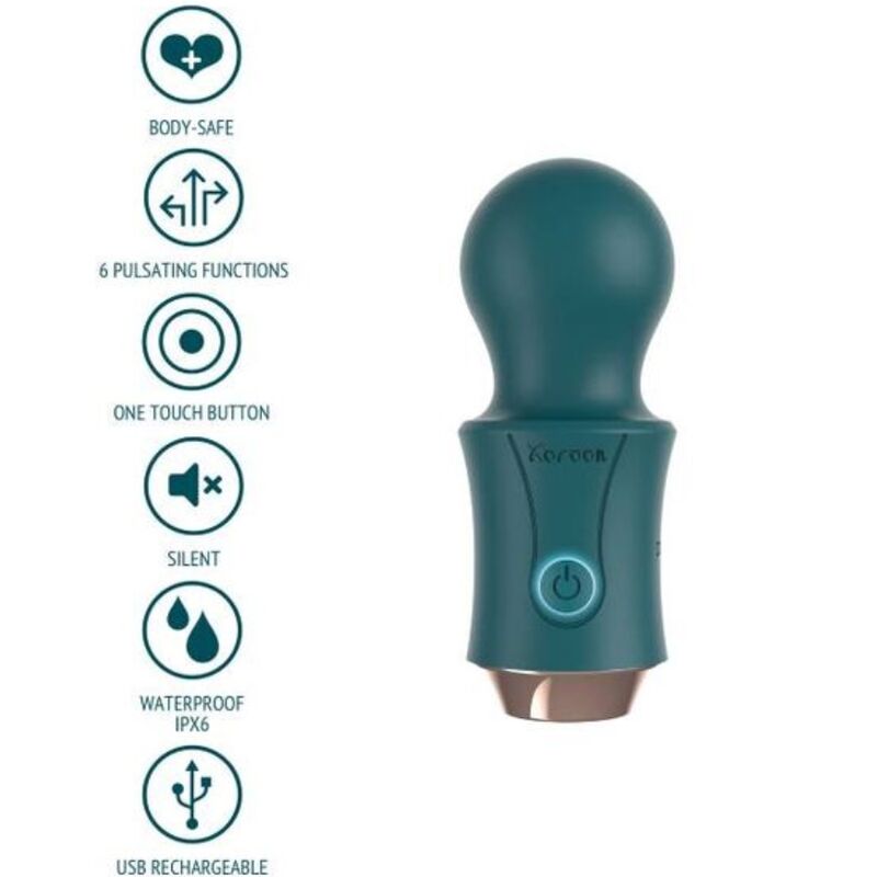 Imagen que nos facilita XOCOON de su producto erótico XOCOON - THE TRAVELLER WAND VERDE para nuestra categoría "JUGUETES BIENESTAR |Juguetes para Mujeres|Estimuladores|Masajeadores".