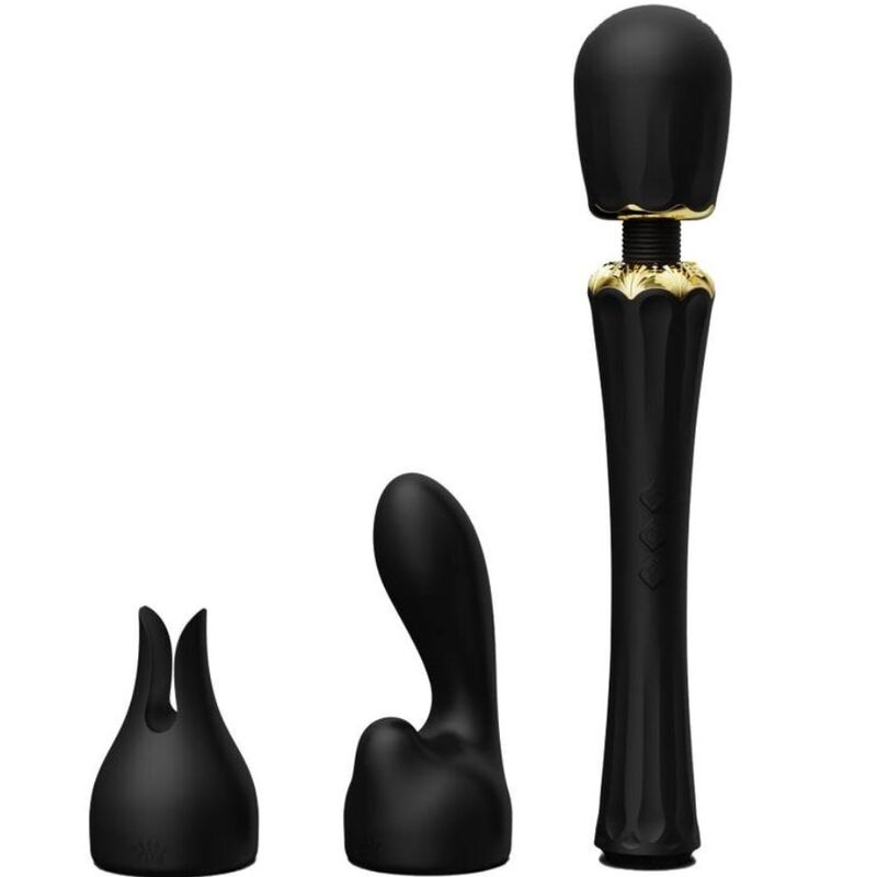 Imagen que nos facilita ZALO de su producto erótico ZALO - KYRO WAND NEGRO para nuestra categoría "JUGUETES BIENESTAR |Juguetes para Mujeres|Estimuladores|Masajeadores".