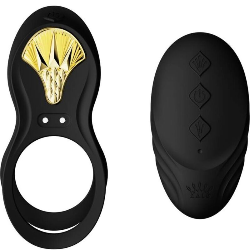 Imagen que nos facilita ZALO de su producto erótico ZALO - BAYEK ANILLO VIBRADOR CONTROL REMOTO PAREJAS NEGRO para nuestra categoría "JUGUETES BIENESTAR |Juguetes para Hombres|Accesorios para el pene|Anillos Pene|Anillos con Vibración".