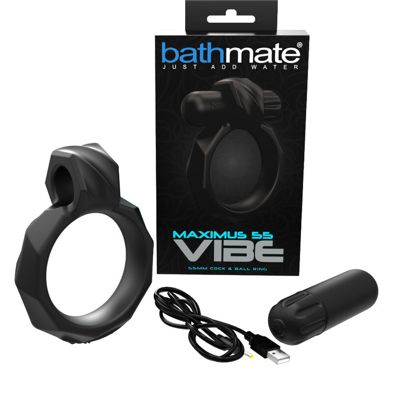 Imagen que nos facilita BATHMATE de su producto erótico BATHMATE - VIBE RING MAXIMUS 55 para nuestra categoría "JUGUETES BIENESTAR |Juguetes para Hombres|Accesorios para el pene|Anillos Pene|Anillos con Vibración".