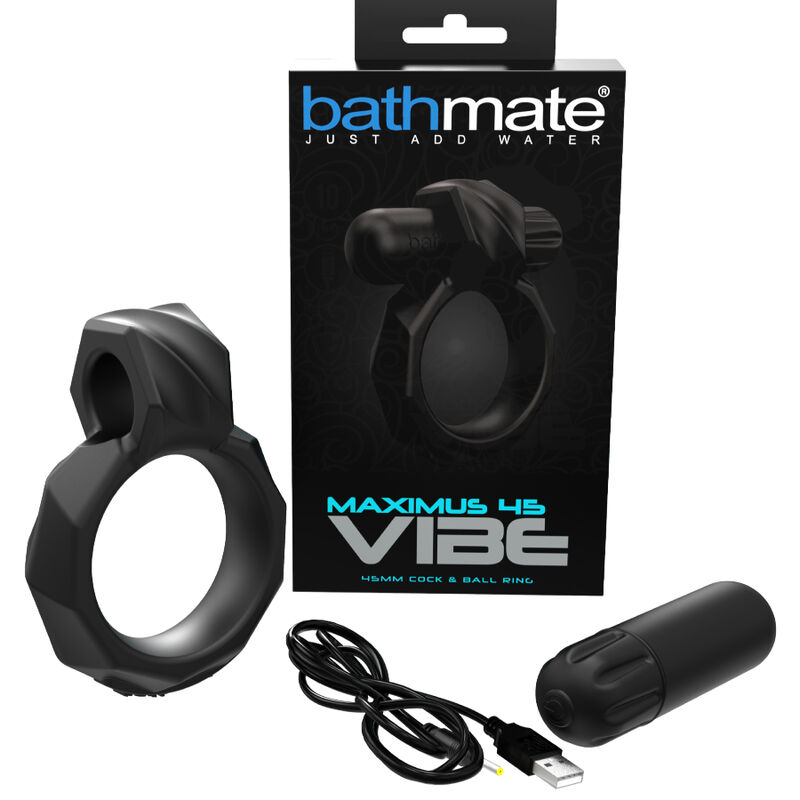 Imagen que nos facilita BATHMATE de su producto erótico BATHMATE - VIBE RING MAXIMUS 45 para nuestra categoría "JUGUETES BIENESTAR |Juguetes para Hombres|Accesorios para el pene|Anillos Pene|Anillos con Vibración".