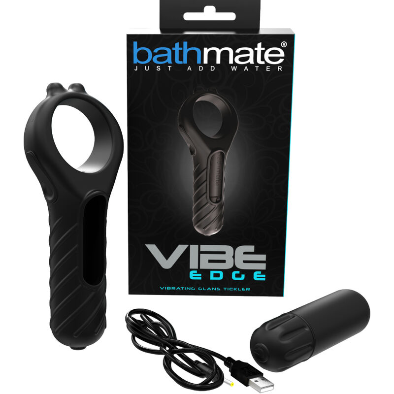 Imagen que nos facilita BATHMATE de su producto erótico BATHMATE - VIBE EDGE para nuestra categoría "JUGUETES BIENESTAR |Juguetes para Hombres|Accesorios para el pene|Anillos Pene|Anillos con Vibración".